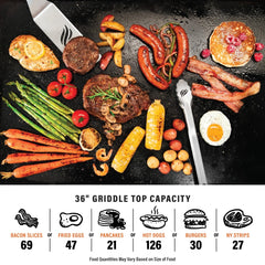 36” Griddle with Hood (Natural Gas)