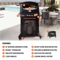 Pizza Oven with Mobile Cart